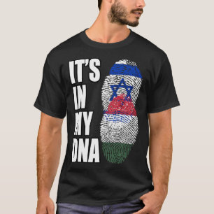 Hongaarse en Israëlische mix DNA vlag erfgoed T-shirt