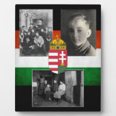 Hongaarse familie met drie foto's fotoplaat (Voorkant)