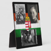 Hongaarse familie met drie foto's fotoplaat (Zijkant)