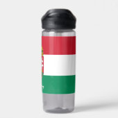Hongaarse fles, patriottische Hongaarse vlag Waterfles (Achterkant)