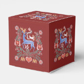 Hongaarse Folk Art Deer Bedankdoosjes (Achterkant)