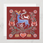 Hongaarse Folk Art Kaart (Voorkant / Achterkant)