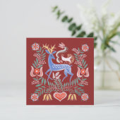 Hongaarse Folk Art Kaart (Staand voorkant)