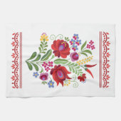 Hongaarse Folk Design Red Peppers Theedoek (Horizontaal)