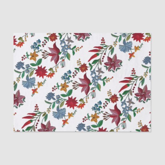 Hongaarse Folkart Borduurwerk Print Tissuepapier (Voorkant)