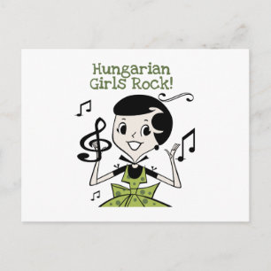 Hongaarse Girls Rock Briefkaart