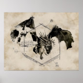 Hongaarse Horntail Dragon Poster (Voorkant)