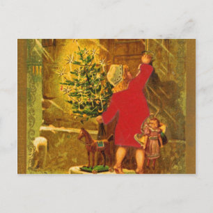 Hongaarse kerst uit 1896 feestdagenkaart