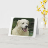 Hongaarse Kuvasz 8W02-17 Kaart (Gele Bloem)