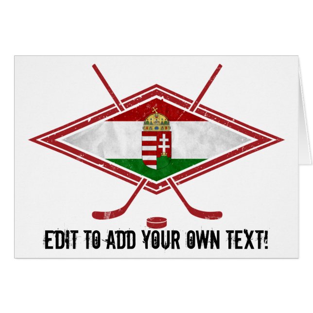 Hongaarse Magyar Hockey Logo (Voorkant Horizontaal)