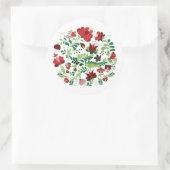 Hongaarse Matyo-folklore Ronde Sticker (Tas)