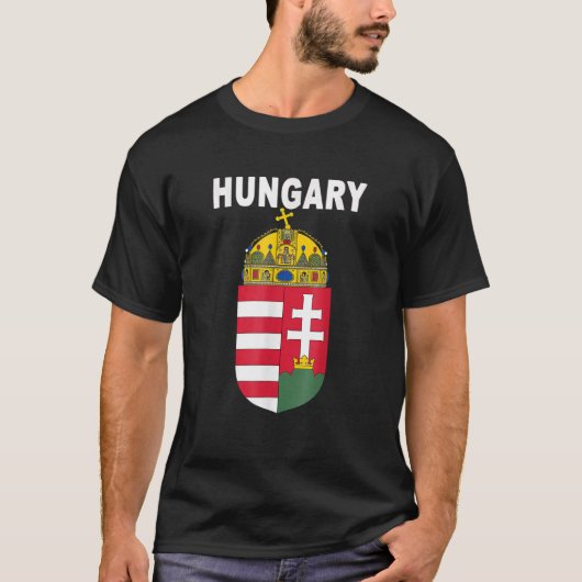 Hongaarse nationale embleke Design Hongaarse rots T-shirt (Voorkant)