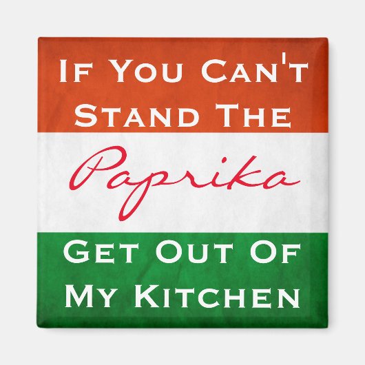 Hongaarse Paprika w/vlag Magneet (Voorkant)