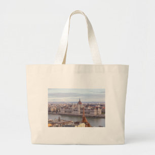 Hongaarse parlement Boedapest overdag Grote Tote Bag