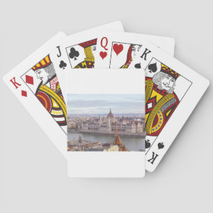 Hongaarse parlement Boedapest overdag Pokerkaarten