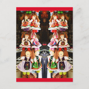 Hongaarse poppen briefkaart