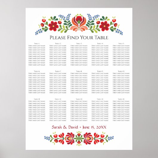 Hongaarse roodbloempitooprooster voor ontwerpen poster (Voorkant)