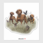 Hongaarse Vizsla Art Sticker (Vel)