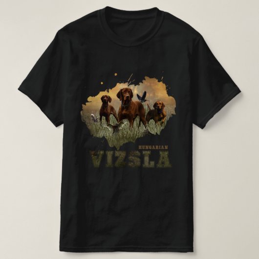 Hongaarse Vizsla Art T-shirt (Design voorkant)