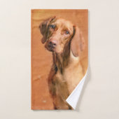 Hongaarse Vizsla Dog Art Painting Handdoek (Handdoek)