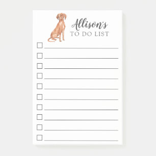 Hongaarse Vizsla Dog, gepersonaliseerd om lijst te Post-it® Notes