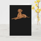 Hongaarse Vizsla Dog Gift Idee Kaart (Gele Bloem)
