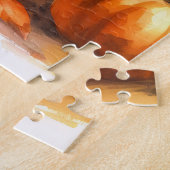 Hongaarse Vizsla Herfst Waterverf Legpuzzel (Zijkant)