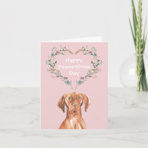 Hongaarse Vizsla Hond gelukkige Valentijnsdag Feestdagen Kaart