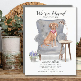 Hongaarse Vizsla-hond Verhuisbericht Aankondiging