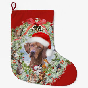 Hongaarse Vizsla kerstkrans Grote Kerstsok