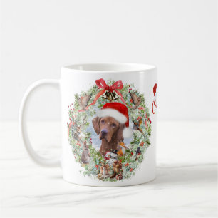 Hongaarse Vizsla kerstkrans Koffiemok