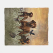 Hongaarse Vizsla Kunst Fleece Deken (Voorkant (Horizontaal))