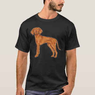 Hongaarse Vizsla Schattige Cartoon Pointer Hond St T-shirt