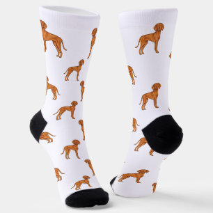 Hongaarse Vizsla Schattige Cartoon Pointer Hondenp Sokken