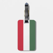 Hongaarse vlag bagagelabel (Achterkant verticaal)