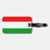 Hongaarse vlag bagagelabel (Achterkant horizontaal)