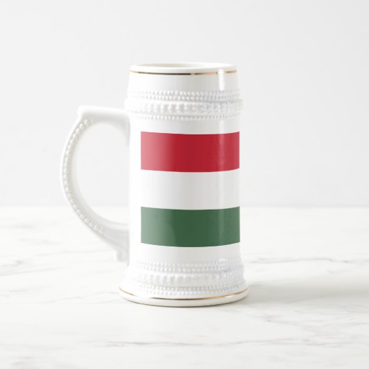 Hongaarse vlag bierpul (Links)