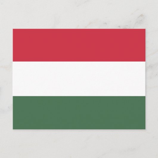 Hongaarse vlag briefkaart (Voorkant)