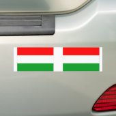 Hongaarse vlag bumpersticker (Op auto)
