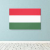 Hongaarse vlag canvas afdruk (Insitu (Houten vloer))
