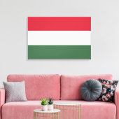 Hongaarse vlag canvas afdruk (Insitu (Woonkamer))