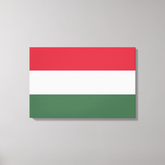 Hongaarse vlag canvas afdruk (Voorkant)
