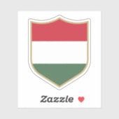 Hongaarse vlag embleem patriottische reizen sticker (Vel)