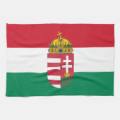 Hongaarse vlag, Emblem en keuken/koken in Hongarij Theedoek (Horizontaal)