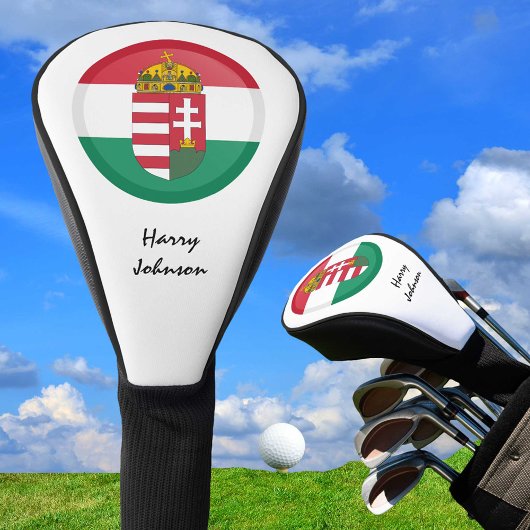 Hongaarse vlag, Emblem & Monogrammed Golf Golfheadcover