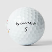 Hongaarse vlag en Hongaarse Golfballs Golfballen (Logo)