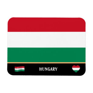 Hongaarse vlag en Hongaarse landreis/Hongarije Magneet