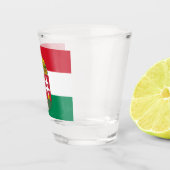 Hongaarse vlag en Hongaarse patriot/sport Shot Glas (Rechts)