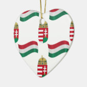 Hongaarse vlag en rest keramisch ornament (Links)