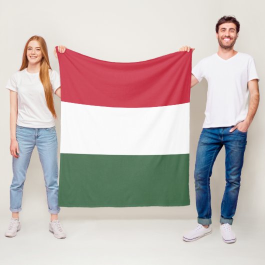 Hongaarse vlag fleece deken (In situ)